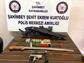 Gaziantep'te Silah Operasyonu: 5 Ruhsatsız Silah Elde Edildi