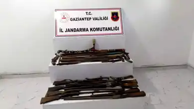 Gaziantep'te Büyük Silah Operasyonu: 48 Kaçak Silah Ele Geçirildi