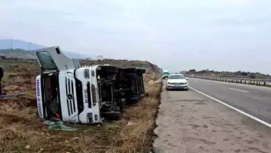 Gaziantep İslahiye'de Tanker Devrildi!