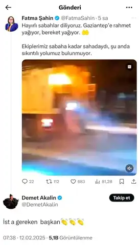 Demet Akalın'dan Gaziantep Belediyesi'ne Övgü!