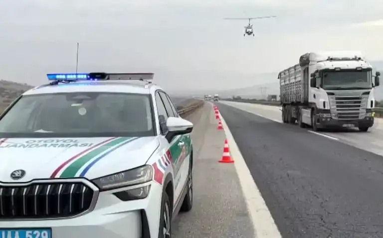 Dronlarla Otoyol Trafik Denetimi