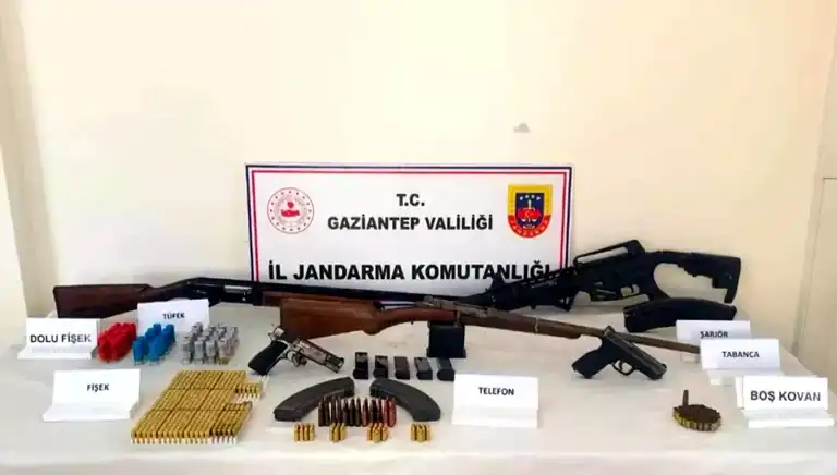 Gaziantep'te Büyük Silah Operasyonu: 5 Gözaltı