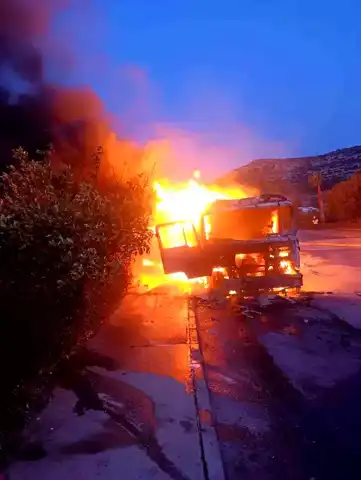 Mersin Otoyolunda Tırda Yangın!